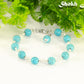 8mm Turquoise Howlite Link Bracelet for women.