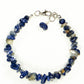 Natural Sodalite Chip Bracelet with Clasp
