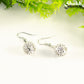 12mm Rhinestone Disco Ball Earrings.