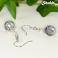 10mm Glass Crystal Disco Ball Earrings.