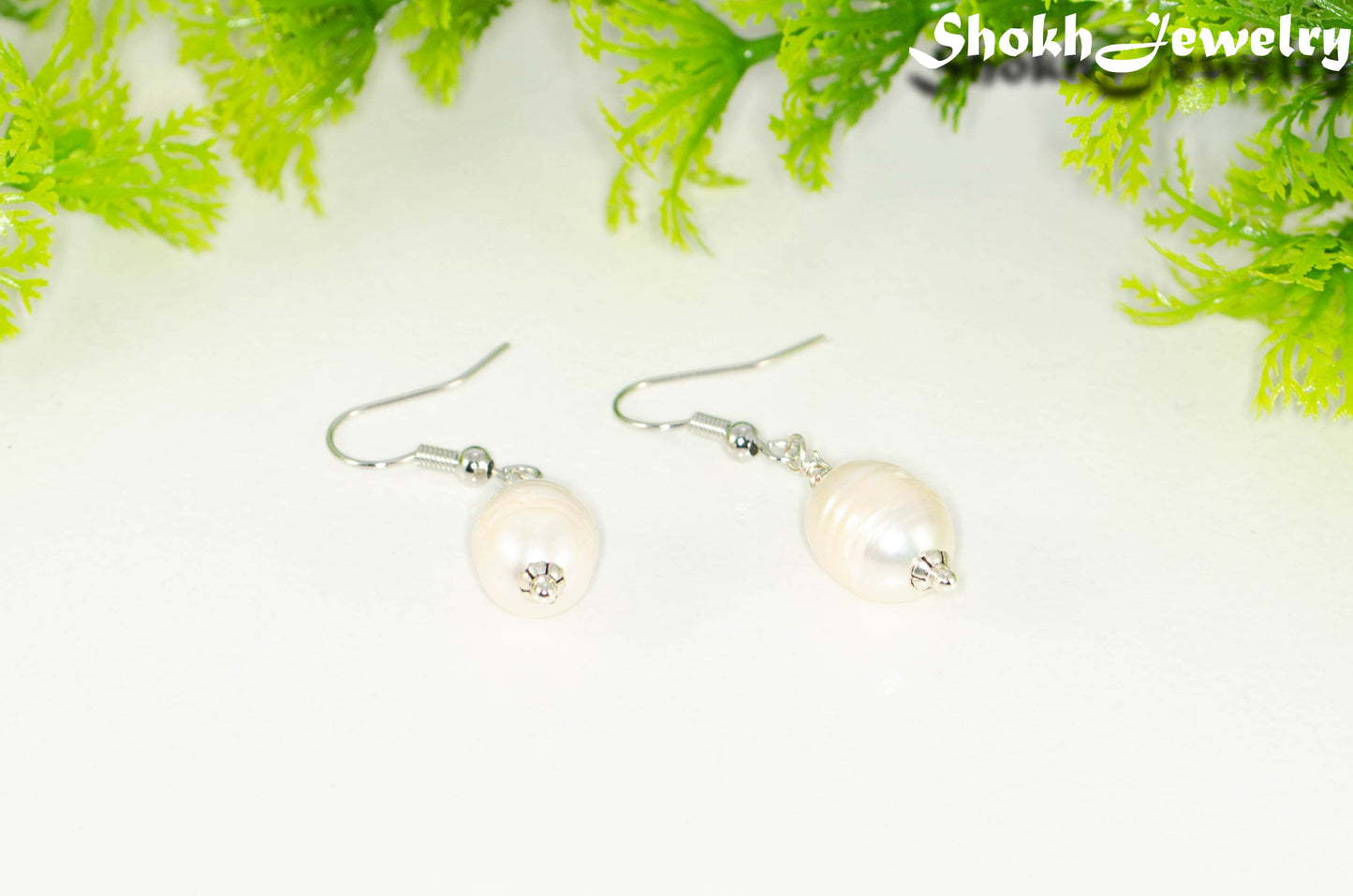 12mm Natural Freshwater Pearl Earrings.