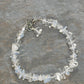 Top view of Natural White Opal Crystal Chip Bracelet.