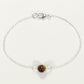 Top view of Minimal Tiger's Eye Bracelet.