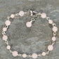 Handmade Rose Quartz Link Chain Anklet