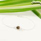 Minimal Tiger's Eye Bracelet with clasp.