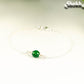 Minimal Green Emerald Bracelet with clasp.
