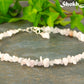 Natural Rose Quartz Crystal Chip Anklet